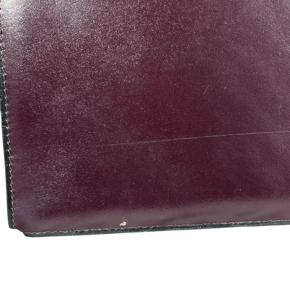 VTG ROYCE New York Burgundy Top Leather Laptop Briefcase Shoulder Bag